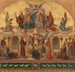 van het hoofdtentoonstellingsproject uitgevoerd in grote afmetingen in de parochiekerk Sainte-Anne in Baumgarten, Wenen - Hans Zatzka — weergave van het kunstwerk