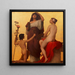 Project painting for the mosaic frieze in the portico of the Imperial Council building in Vienna Truth Wisdom Beauty - Eduard Lebiedzki — framed artwork on a wall