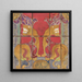 Project voor een glas-in-loodraam voor de muziekkamer van het schip JP Coen - Carel Adolph Lion Cachet — ingelijst kunstwerk aan de muur
