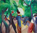 Promenade - August Macke — weergave van het kunstwerk