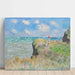 Reproduction of the painting Promenade sur la falaise, Pourville by Claude Monet