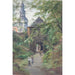 Reproductie van het schilderij van Promeneurs sur le Mönchsberg avec vue sur l'église Müllner - Edward Theodore Compton