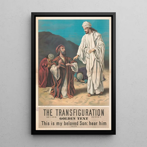 La transfiguration - Providence Lith Co — ingelijst kunstwerk aan de muur