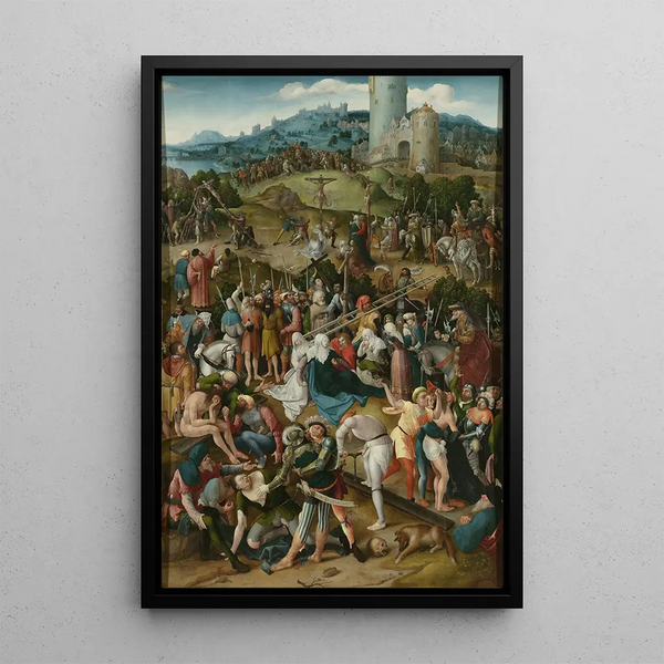 Calvaire - Pseudo Jan Wellens de Cock — ingelijst kunstwerk aan de muur