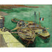 Reproduction of the painting Quai avec des hommes déchargeant des barges de sable - Vincent van Gogh