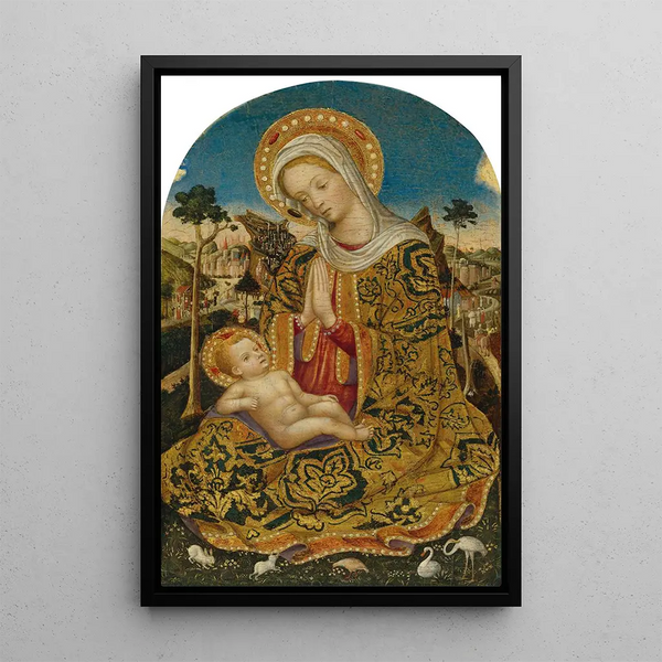 Maagd met Kind - Quirizio di Giovanni da Murano — ingelijst kunstwerk aan de muur