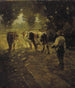 Rijden met de koeien naar de weide - R. B. Pasquell — weergave van het kunstwerk