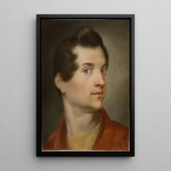 Self-portrait - Rafał Hadziewicz — framed artwork on a wall