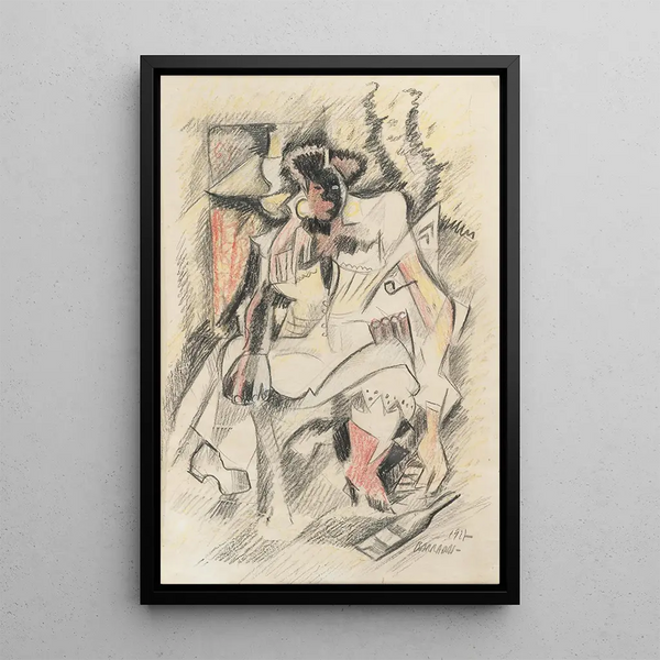 Study - Rafael Barradas — framed artwork on a wall