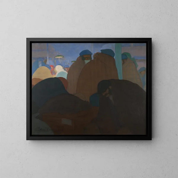 Les émigrants - Rafael Barradas — framed artwork on a wall