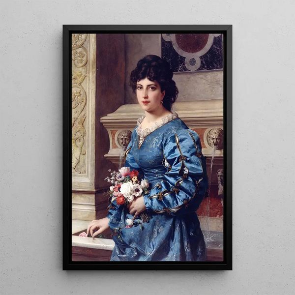 Le Bouquet - Raffaele Giannetti — ingelijst kunstwerk aan de muur