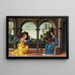 L'Annunciatie - Raffaellino del Garbo — ingelijst kunstwerk aan de muur
