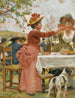 Feesten op het platteland - Raffaello Sorbi — weergave van het kunstwerk