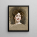 Een jonge schoonheid - Raimundo de Madrazo y Garreta — ingelijst kunstwerk aan de muur