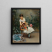 Aline met bloemen - Raimundo de Madrazo y Garreta — ingelijst kunstwerk aan de muur