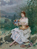 van het bloemenboeket - Raimundo de Madrazo y Garreta — weergave van het kunstwerk