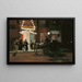 Uitgang van het gemaskerde bal - Raimundo de Madrazo y Garreta — ingelijst kunstwerk aan de muur