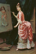 Model making mistakes - Raimundo de Madrazo y Garreta — weergave van het kunstwerk