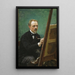 Portret van Federico de Madrazo schilderend - Raimundo de Madrazo y Garreta — ingelijst kunstwerk aan de muur
