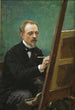 Portret van Federico de Madrazo schilderend - Raimundo de Madrazo y Garreta — weergave van het kunstwerk