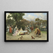 Prinses in de tuinen van Versailles - Raimundo de Madrazo y Garreta — ingelijst kunstwerk aan de muur