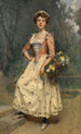 Beauté printanière - Raimundo de Madrazo y Garreta — ingelijst kunstwerk aan de muur