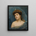 Jonge vrouw omringd door sterren - Raimundo de Madrazo y Garreta — ingelijst kunstwerk aan de muur