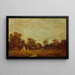 Kampement bij Zonsondergang - Ralph Albert Blakelock — ingelijst kunstwerk aan de muur
