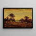 Kamping van de indiaan - Ralph Albert Blakelock — ingelijst kunstwerk aan de muur