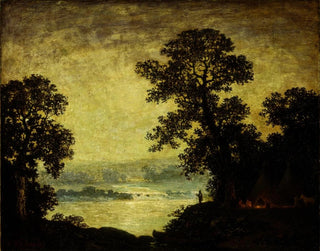 Ralph Albert Blakelock - Moonlight Indian Encampment.webp