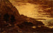 Zonsondergang bij Navarro Ridge, Californische kust - Ralph Albert Blakelock — weergave van het kunstwerk