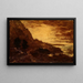 Zonsondergang bij Navarro Ridge, Californische kust - Ralph Albert Blakelock — ingelijst kunstwerk aan de muur