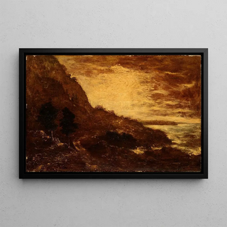 Ralph Albert Blakelock - Sunset Navarro Ridge California Coast.webp