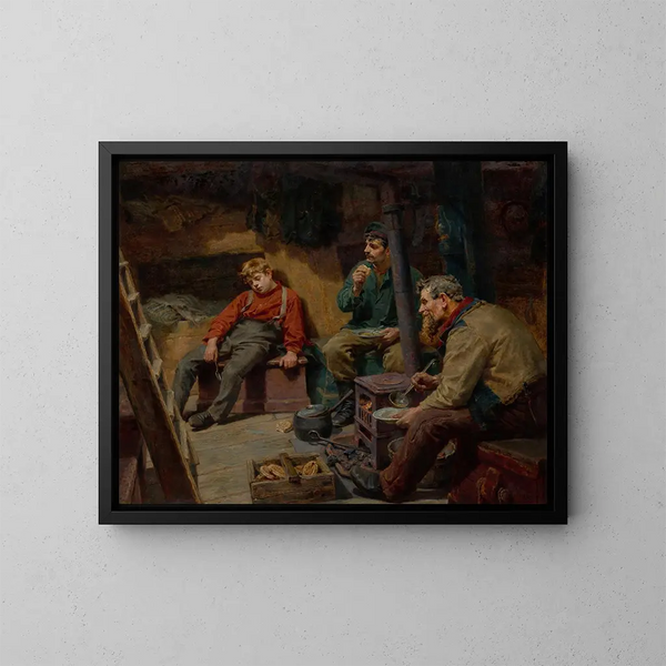 Son premier voyage - Ralph Hedley — framed artwork on a wall