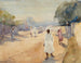 Een straat in Hyderabad, Deccan, India - Ralph Wormeley Curtis — weergave van het kunstwerk