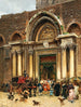 Venetië De Patriarch in Capa Magna verlaat San Giovanni e Paolo - Ramon Tusquets — weergave van het kunstwerk