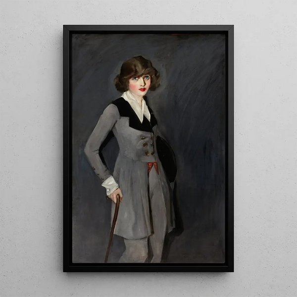 Mademoiselle Taylor - Randall Davey — ingelijst kunstwerk aan de muur