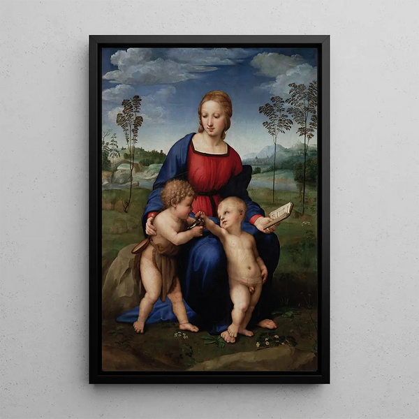 La Madone au chardonneret - Raphaël — ingelijst kunstwerk aan de muur