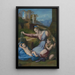 La Madone au diadème bleu - Raphael — framed artwork on a wall