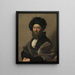 Portret van Baldassarre Castiglione - Raphael — ingelijst kunstwerk aan de muur