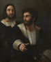 Zelfportret met een vriend - Raphaël — weergave van het kunstwerk