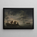Scene aan de rivier met visser - Raphael Govertsz Camphuysen — ingelijst kunstwerk aan de muur