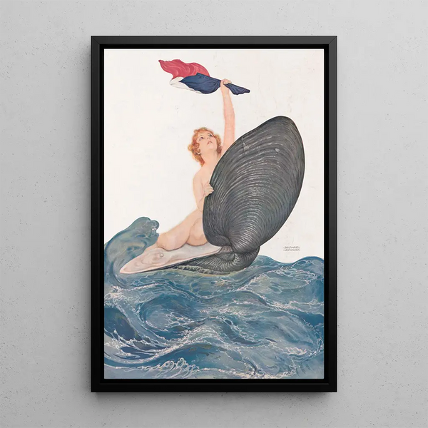 Vive la France - Raphael Kirchner — ingelijst kunstwerk aan de muur