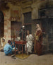 De tabaksverkoper van Caïro - Raphael von Ambros — weergave van het kunstwerk