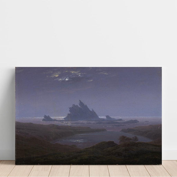 Reproductie van het schilderij Récif rocheux sur la plage - Caspar David Friedrich