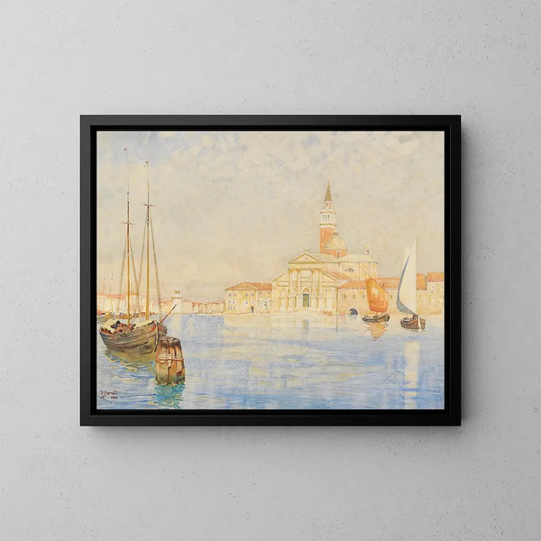 San Giorgio Maggiore, Venetië - Reginald Barratt — ingelijst kunstwerk aan de muur
