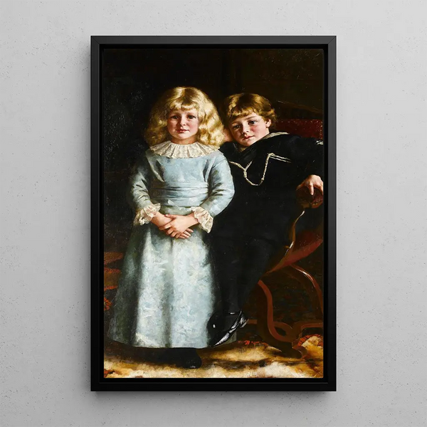 Petits anges - Reginald Machell — ingelijst kunstwerk aan de muur