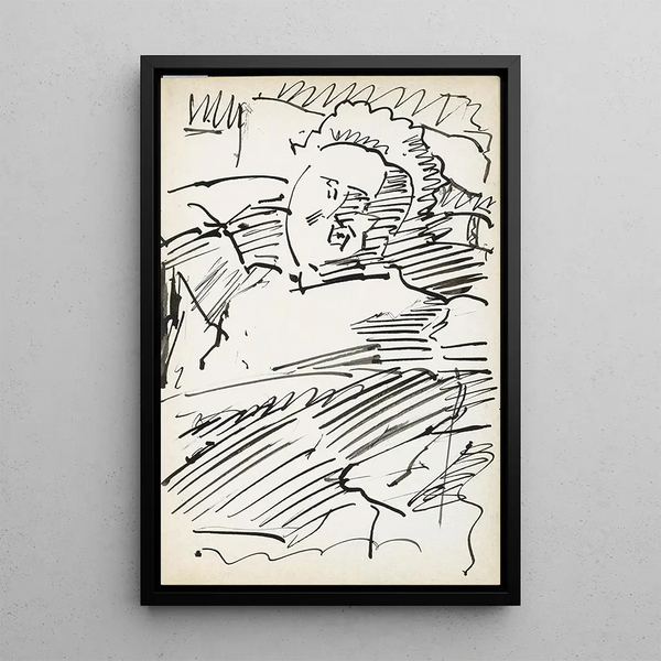 Reijer Stolk - Man zittend met zijn hand achter het hoofd.webp