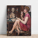 Reproductie van het schilderij Koninklijke hartsvrouw - Portret van Lili - Gerda Wegener