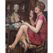 Reproductie van het schilderij Koninklijke hartsvrouw - Portret van Lili - Gerda Wegener